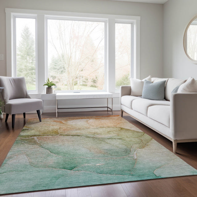 Dalyn Odyssey OY6 Taupe Rug shown in a room