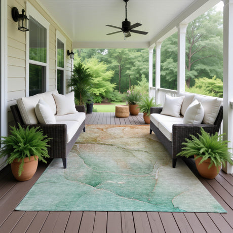 Dalyn Odyssey OY6 Taupe Rug outdoor lifestyle image