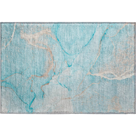 Dalyn Odyssey OY7 Teal Rug rectangular rug