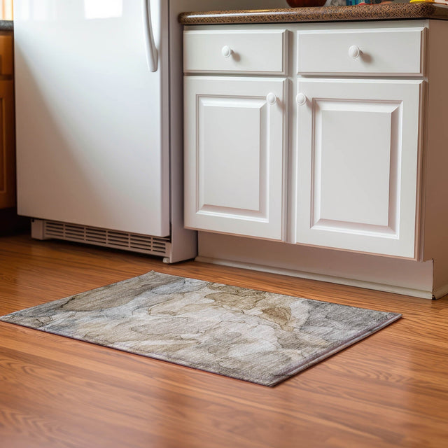 Dalyn Odyssey OY8 Brown Rug shown in a room