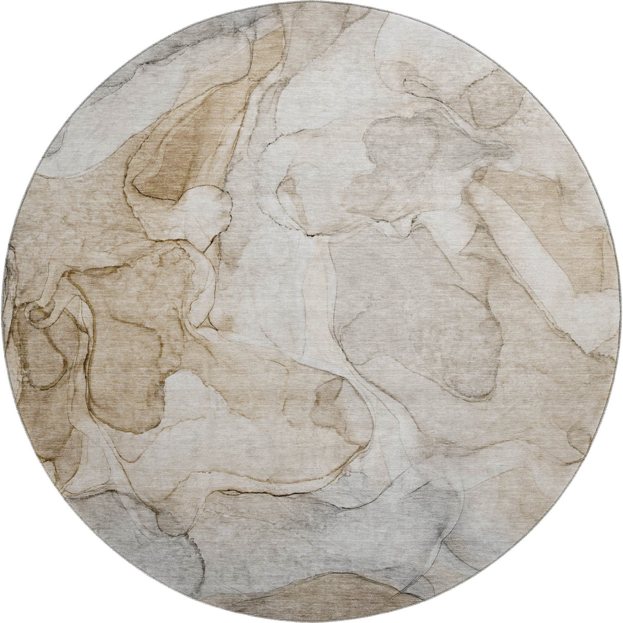 Dalyn Odyssey OY8 Brown Rug round rug