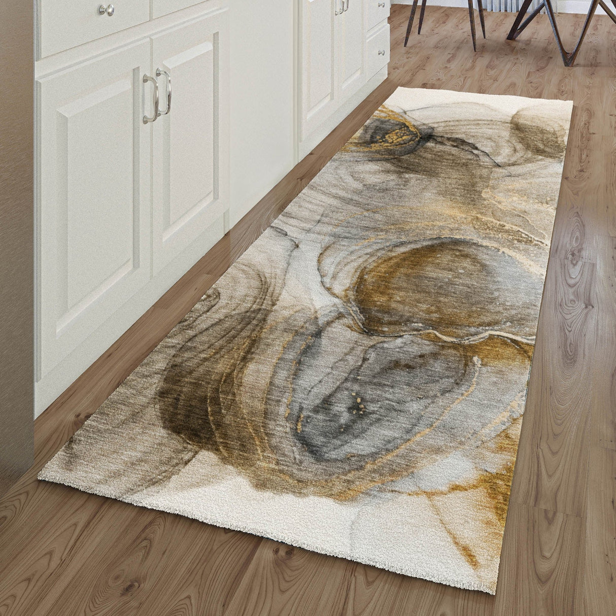 Dalyn Odyssey OY9 Beige Rug shown in a room
