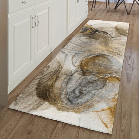 Dalyn Odyssey OY9 Beige Rug shown in a room