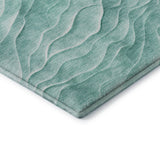 Dalyn Pacifica PA1 Aqua Rug corner detail