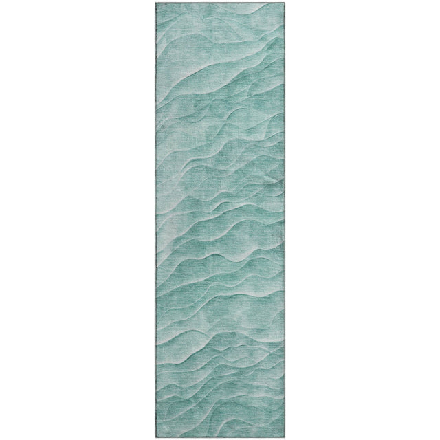 Dalyn Pacifica PA1 Aqua Rug runner rug