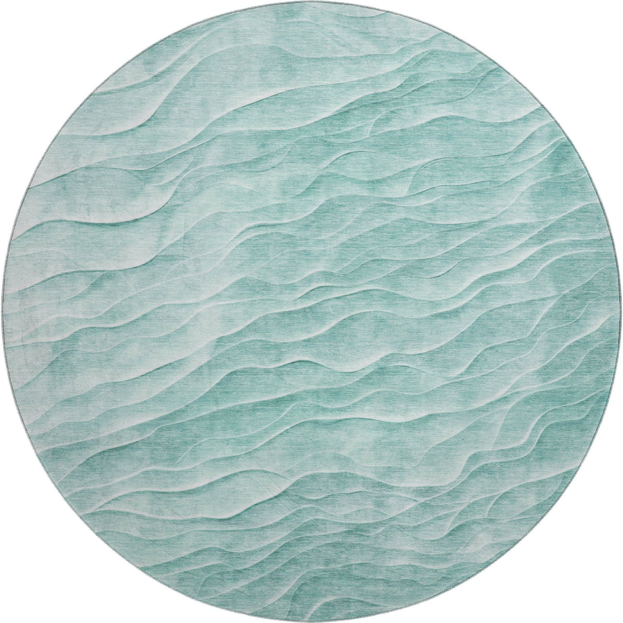 Dalyn Pacifica PA1 Aqua Rug round rug
