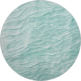 Dalyn Pacifica PA1 Aqua Rug round rug
