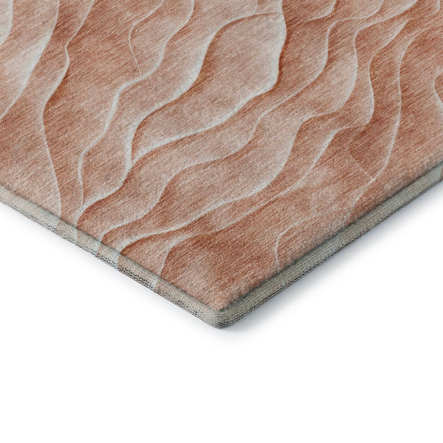Dalyn Pacifica PA1 Coral Rug corner detail