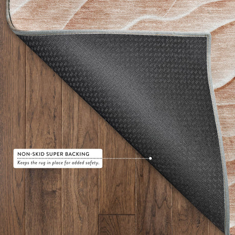 Dalyn Pacifica PA1 Coral Rug backing detail