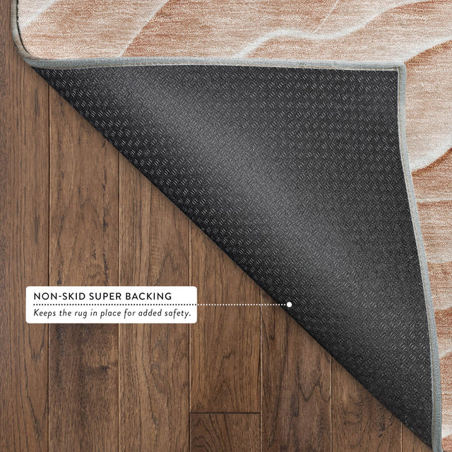 Dalyn Pacifica PA1 Coral Rug backing detail