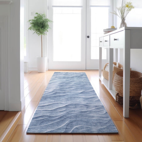 Dalyn Pacifica PA1 Denim Rug shown in a room