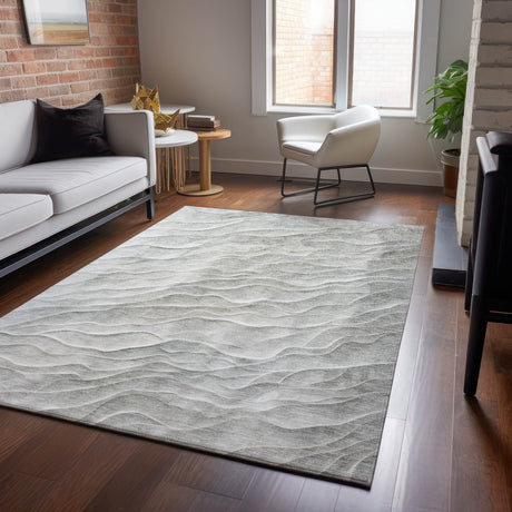 Dalyn Pacifica PA1 Taupe Rug shown in a room