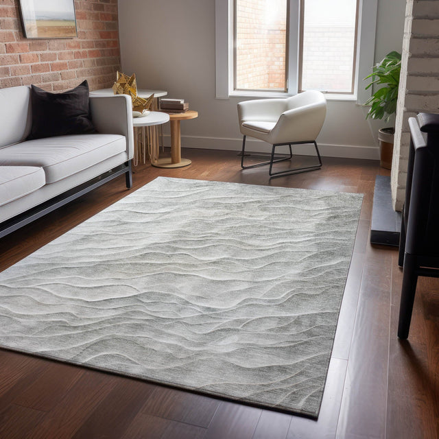Dalyn Pacifica PA1 Taupe Rug shown in a room