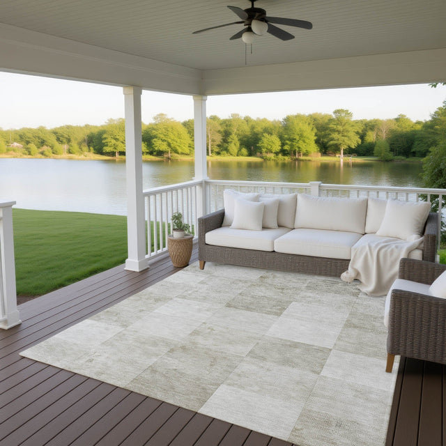Dalyn Pacifica PA10 Beige Rug outdoor lifestyle image