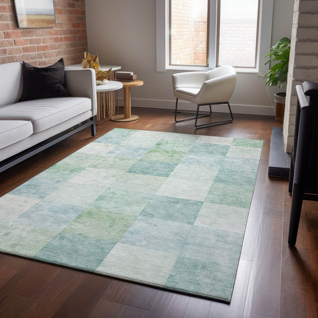 Dalyn Pacifica PA10 Seafoam Rug shown in a room