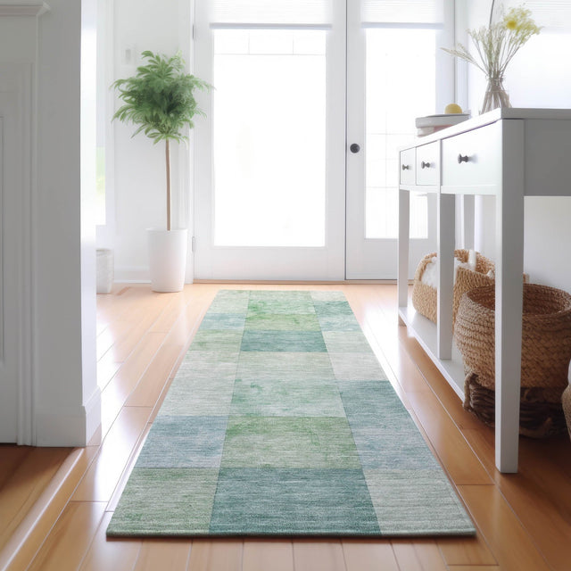 Dalyn Pacifica PA10 Seafoam Rug shown in a room