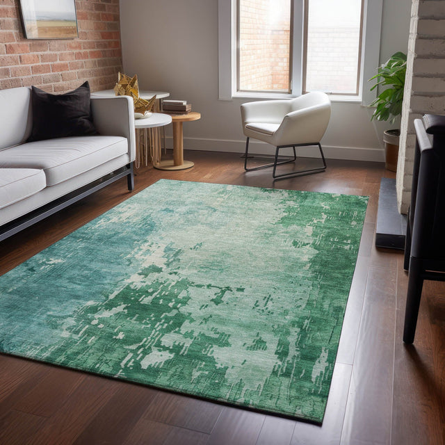 Dalyn Pacifica PA11 Emerald Rug shown in a room