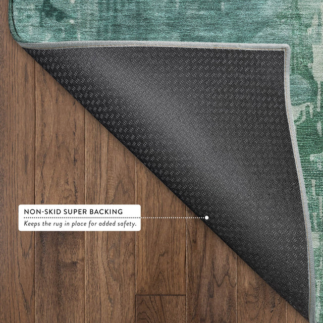 Dalyn Pacifica PA11 Emerald Rug backing detail