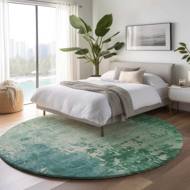 Dalyn Pacifica PA11 Emerald Rug shown in a room