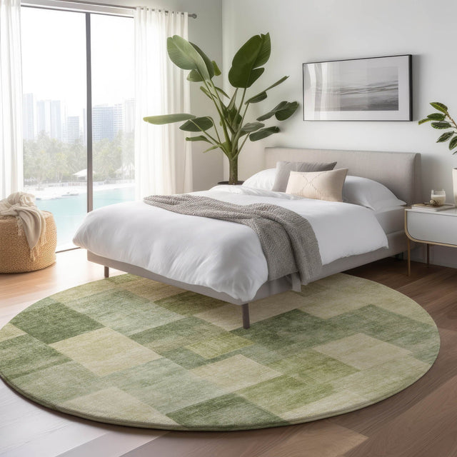 Dalyn Pacifica PA12 Aloe Rug shown in a room