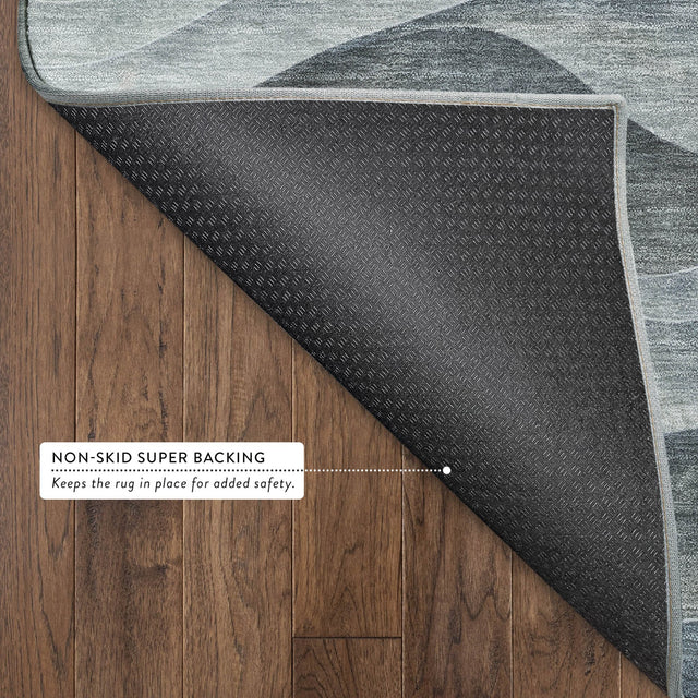 Dalyn Pacifica PA2 Teal Rug backing detail