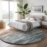 Dalyn Pacifica PA2 Teal Rug shown in a room