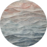 Dalyn Pacifica PA2 Teal Rug round rug