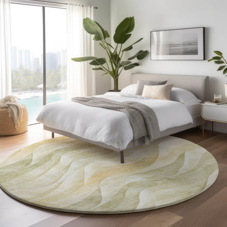 Dalyn Pacifica PA3 Aloe Rug shown in a room