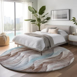 Dalyn Pacifica PA3 Mocha Rug shown in a room
