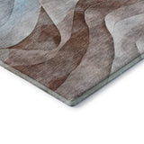 Dalyn Pacifica PA3 Mocha Rug corner detail