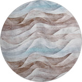 Dalyn Pacifica PA3 Mocha Rug round rug