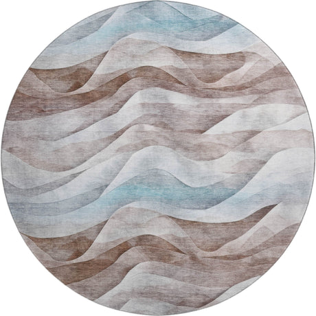 Dalyn Pacifica PA3 Mocha Rug round rug