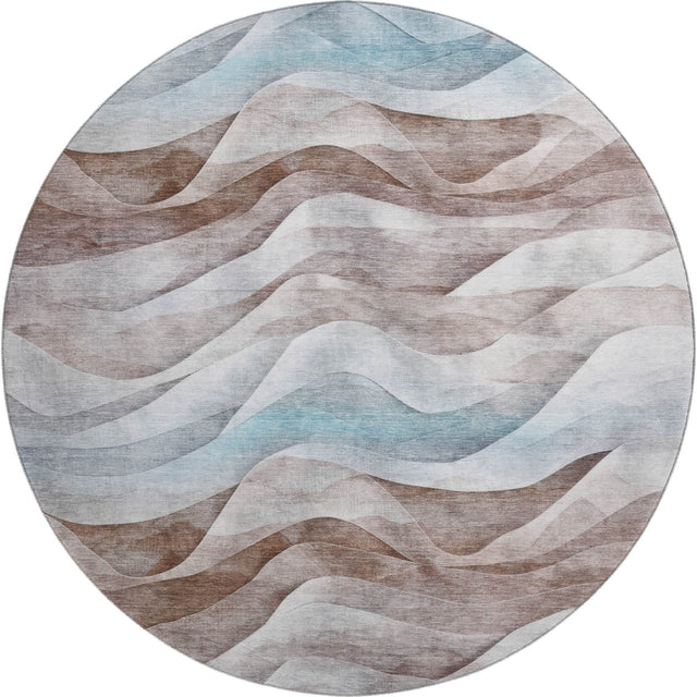 Dalyn Pacifica PA3 Mocha Rug round rug