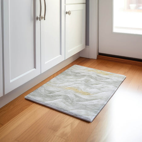 Dalyn Pacifica PA3 Silver Rug shown in a room