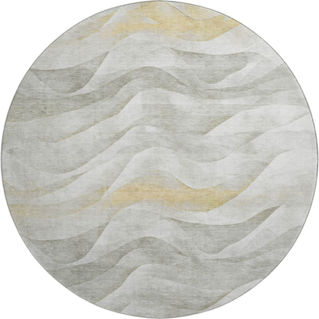 Dalyn Pacifica PA3 Silver Rug round rug