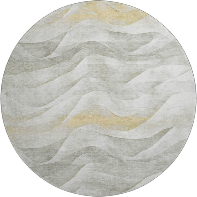 Dalyn Pacifica PA3 Silver Rug round rug