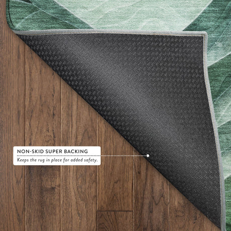 Dalyn Pacifica PA4 Teal Rug backing detail