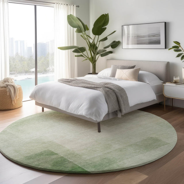 Dalyn Pacifica PA5 Aloe Rug shown in a room