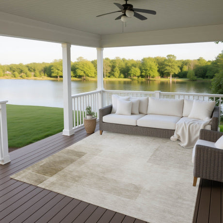 Dalyn Pacifica PA5 Khaki Rug outdoor lifestyle image