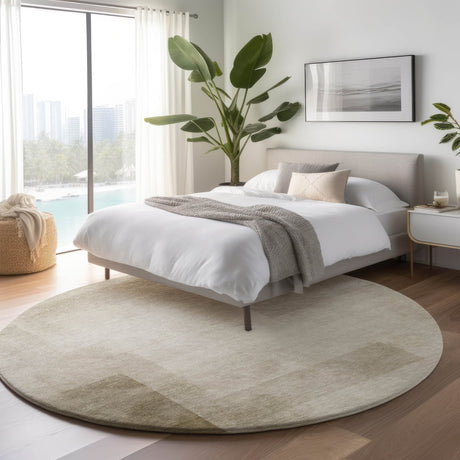 Dalyn Pacifica PA5 Khaki Rug shown in a room