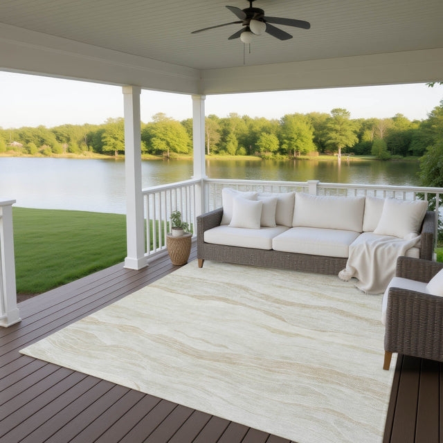 Dalyn Pacifica PA6 Beige Rug outdoor lifestyle image