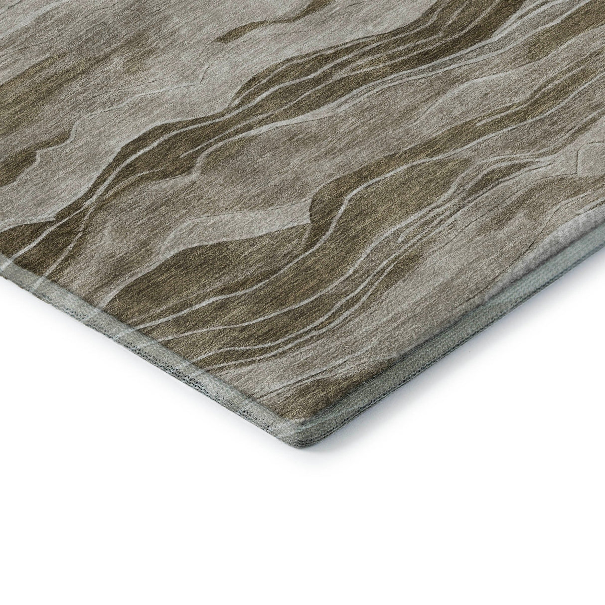 Dalyn Pacifica PA6 Brown Rug corner detail