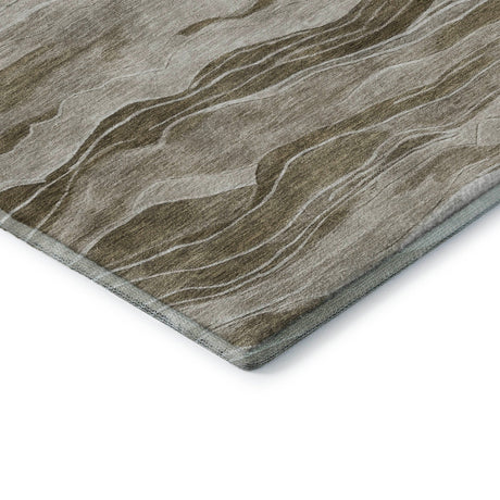 Dalyn Pacifica PA6 Brown Rug corner detail