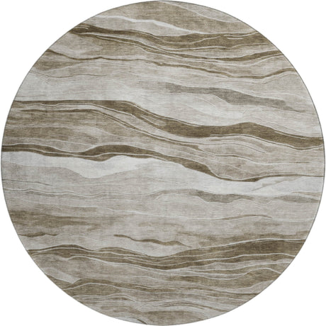 Dalyn Pacifica PA6 Brown Rug round rug