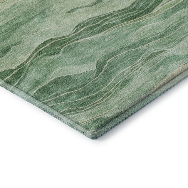 Dalyn Pacifica PA6 Green Rug corner detail