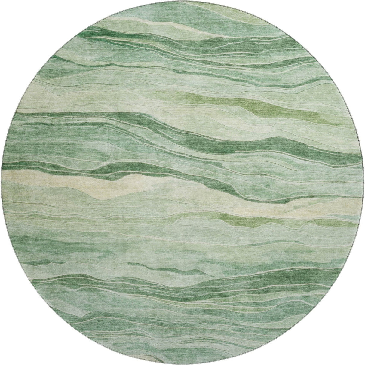 Dalyn Pacifica PA6 Green Rug round rug