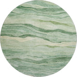 Dalyn Pacifica PA6 Green Rug round rug
