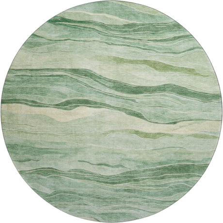 Dalyn Pacifica PA6 Green Rug round rug
