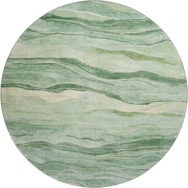 Dalyn Pacifica PA6 Green Rug round rug