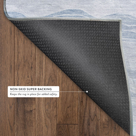 Dalyn Pacifica PA6 Sky Rug backing detail